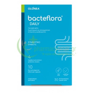 OLONEA - Bacteflora Daily veg caps 30s Σύνδρομο Ευερέθιστου Εντέρου