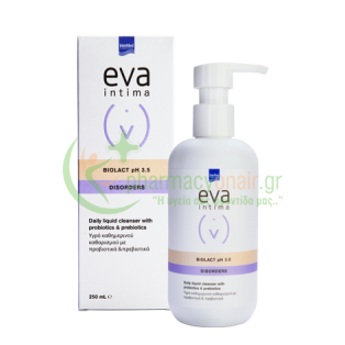 INTERMED - Eva Intima Wash Biolact pH3.5 250mL Καθαρισμός Ευαίσθητης Περιοχής