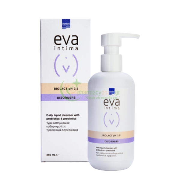 INTERMED - Eva Intima Wash Biolact pH3.5 250mL Καθαρισμός Ευαίσθητης Περιοχής INTERMED - Eva Intima Wash Biolact pH3.5 250mL Καθαρισμός Ευαίσθητης Περιοχής
