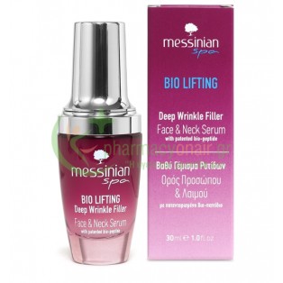 MESSINIAN SPA - Bio Lifting Βαθύ Γέμισμα Ρυτίδων Ορός Προσώπου & Λαιμού 30mL Αντιγήρανση 35+