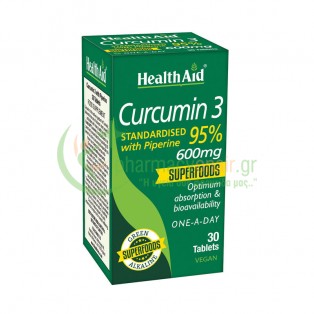 HEALTH AID - Curcumin 3 600mg tabs 30s