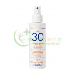 KORRES - Γιαούρτι Αντηλιακό Γαλάκτωμα Spray Σώματος & Προσώπου SPF30 150mL Αντηλιακά Σώματος