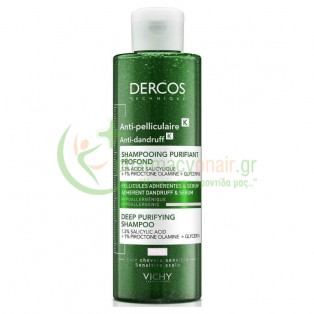VICHY - Dercos Anti-Pelliculaire K  Σαμπουάν κατά της Πιτυρίδας 250mL Σαμπουάν - Conditioner Μαλλιών