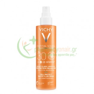 VICHY - Capital Soleil Solar Derm Science Αντηλιακό Spray Πολλαπλής Χρήσης SPF30 200mL Αντηλιακά Σώματος