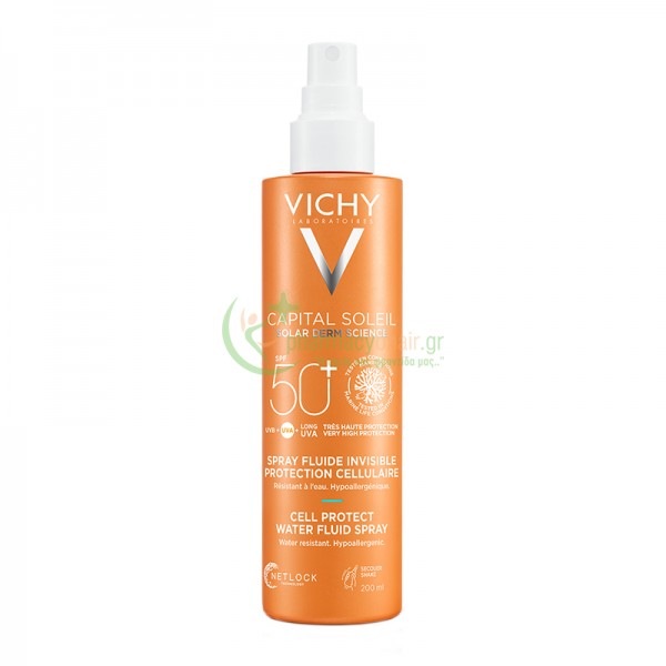 VICHY - Capital Soleil Solar Derm Science Αντηλιακό Spray Πολλαπλής Χρήσης SPF50+ 200mL Αντηλιακά Σώματος
