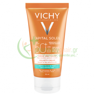 VICHY - Capital Soleil Αντηλιακή Κρέμα Προσώπου για Βελούδινη Υφή SPF50+ 50mL Αντιηλιακά Προσώπου