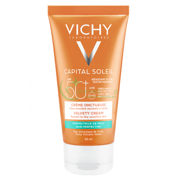 VICHY - Capital Soleil Αντηλιακή Κρέμα Προσώπου για Βελούδινη Υφή SPF50+ 50mL Αντιηλιακά Προσώπου