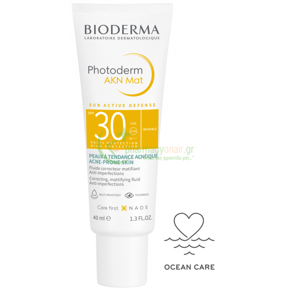 BIODERMA - Photoderm AKN Mat Fluide Correcteur SPF30 40mL Αντιηλιακά Προσώπου
