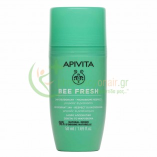 APIVITA - Bee Fresh 24ωρο Αποσμητικό με Πρόπολη & Προβιοτικά 50mL Αποσμητικά