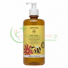 APIVITA - Mini Bees Απαλό Σαμπουάν & Αφρόλουτρο για Παιδιά με Καλέντουλα & Μέλι 500mL