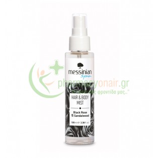MESSINIAN SPA - Hair & Body Mist Black Rose & Sandalwood 100mL Αρώματα - Κολώνιες