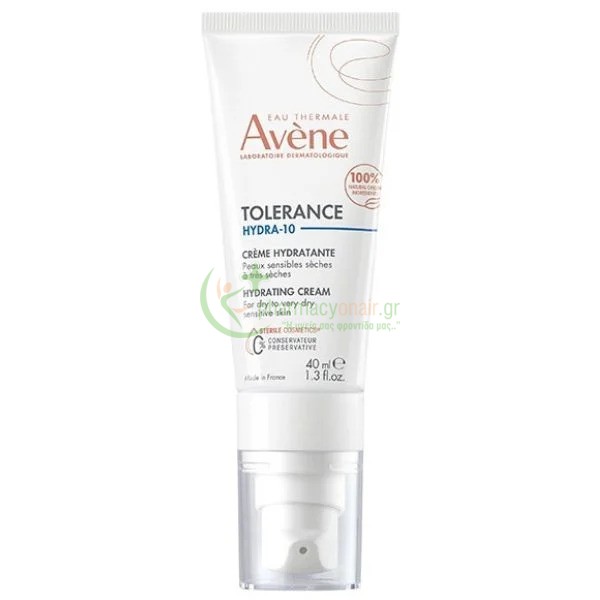 AVENE - Tolerance Hydra-10 Creme Hydratante 40mL Ενυδάτωση - Λάμψη