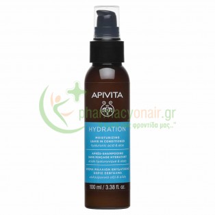 APIVITA - Hydration Moisturizing Leave In Conditioner με Υαλουρονικό Οξύ & Αλόη 100mL Σαμπουάν - Conditioner Μαλλιών