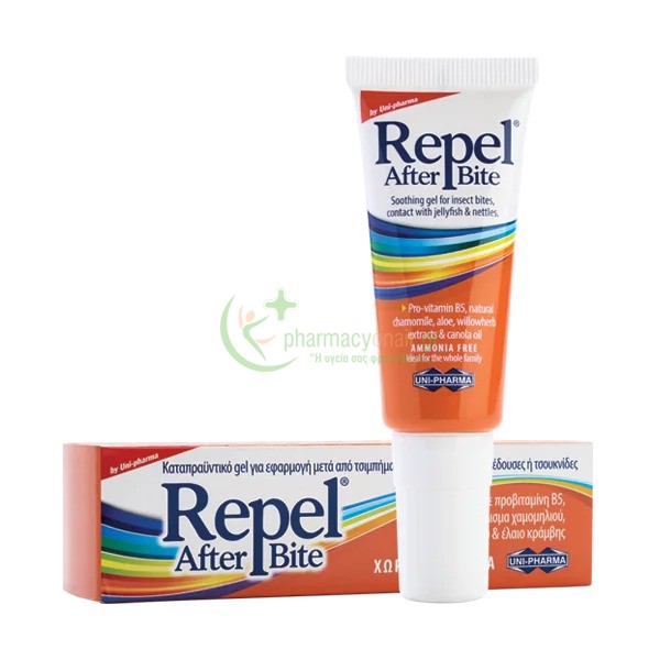 UNIPHARMA - Repel After Bite Gel 20mL Τσιμπήματα Εντόμων UNIPHARMA - Repel After Bite Gel 20mL Τσιμπήματα Εντόμων
