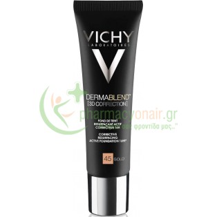 VICHY - Dermablend 3D Correction Make Up Ενεργής Διόρθωσης 16ωρών Gold 45 30mL Make Up