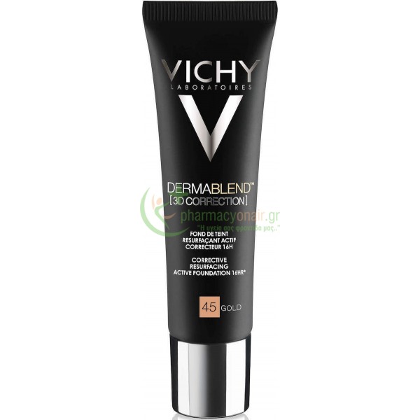 VICHY - Dermablend 3D Correction Make Up Ενεργής Διόρθωσης 16ωρών Gold 45 30mL Make Up VICHY - Dermablend 3D Correction Make Up Ενεργής Διόρθωσης 16ωρών Gold 45 30mL Make Up
