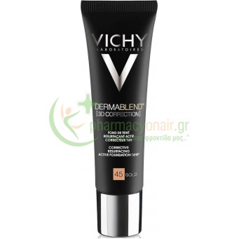VICHY - Dermablend 3D Correction Make Up Ενεργής Διόρθωσης 16ωρών Gold 45 30mL