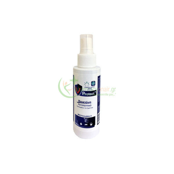 MEDHEL - V Protect Βιοκτόνο Αλκοολικό Διάλυμα Χεριών 100mL Αντισηπτικά