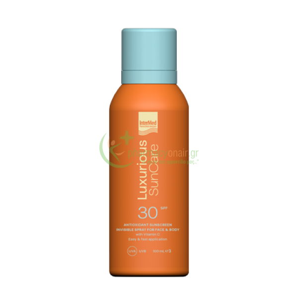 INTERMED - Luxurious Suncare Antioxidant Sunscreen Invisible Spray SPF30 100mL Αντιηλιακά Προσώπου