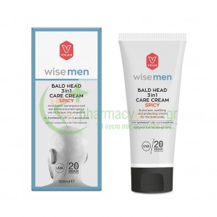 VICAN - Wise Men Bald Head 3 in 1 Care Cream Spicy SPF20 100mL Αντηλιακά Προσώπου