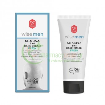 VICAN - Wise Men Bald Head 3 in 1 Care Cream Fresh SPF20 100mL
