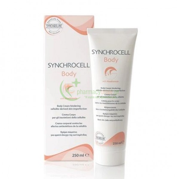 SYNCHROLINE - Synchrocell Body Cream 250mL Κυτταρίτια - Τοπικό Πάχος - Ραγάδες