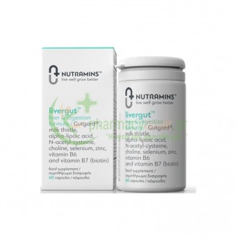 NUTRAMINS - Livergut Liver & Digestion Formula caps 60s
