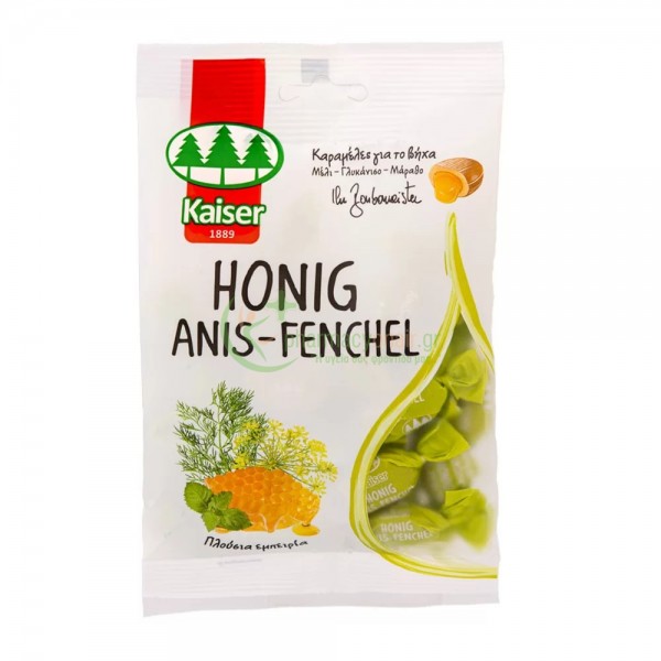 MEDISEI - Kaiser Καραμέλες Honig Anis - Fenchel 90gr ΧΕΙΜΩΝΑΣ