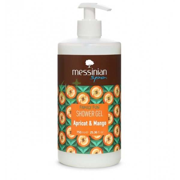 MESSINIAN SPA - Αφρόλουτρο Βερίκοκο & Μάνγκο 750mL Αφρόλουτρα - Υγρά Καθαρισμού