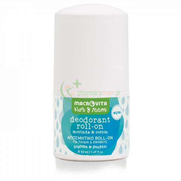 MACROVITA - Kids & Teens Deodorant Roll-On Aqua 50mL Αποσμητικά MACROVITA - Kids & Teens Deodorant Roll-On Aqua 50mL Αποσμητικά