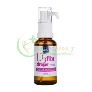 INTERMED - D3 Fix Drops 200IU 30mL Ενίσχυση Άμυνας Οργανισμού