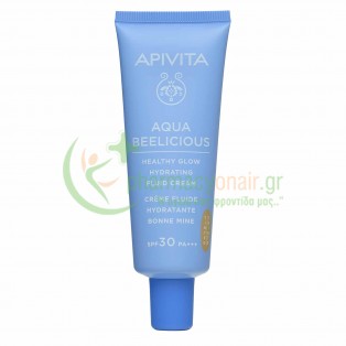 APIVITA - Aqua Beelicious Λεπτόρρευστη Κρέμα Ενυδάτωσης για Φυσική Λάμψη με Χρώμα 40mL Ενυδάτωση - Λάμψη