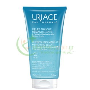 URIAGE - Refreshing Make-Up Removing Jelly for Normal to Combination Skin 150mL Καθαρισμός προσώπου - Ντεμακιγιάζ