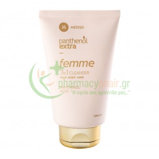 MEDISEI - Panthenol Extra Femme 3 in 1 Cleanser Face Body Hair 200mL Αφρόλουτρα - Υγρά Καθαρισμού