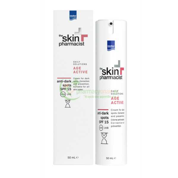 INTERMED - The Skin Pharmacist Age Active Anti-Dark Spots SPF 15 Cream 50mL Πανάδες