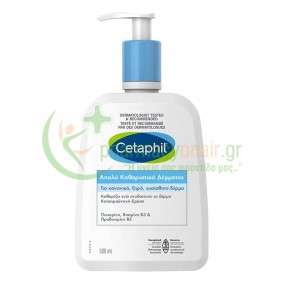 CETAPHIL - Απαλό Καθαριστικό Δέρματος για Πρόσωπο & Σώμα 500mL