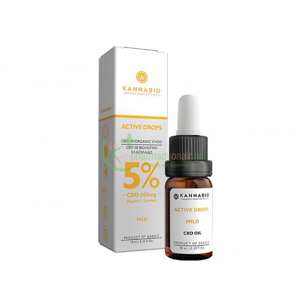 KANNABIO - Active Drops CBD 5% Mild Oral Spray 10mL Ατονία - Κόπωση KANNABIO - Active Drops CBD 5% Mild Oral Spray 10mL Ατονία - Κόπωση