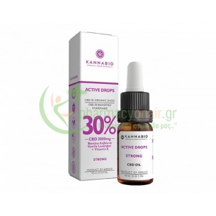 KANNABIO - Active Drops CBD 30% Strong Oral Spray 10mL Ενίσχυση Άμυνας Οργανισμού