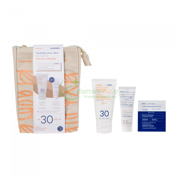 KORRES - Γιαούρτι Αντηλιακή Κρέμα Προσώπου SPF30 50 mL + Ελληνικό Γιαούρτι Αφρώδης Κρέμα Καθαρισμού 20 mL Καθαρισμός προσώπου - Ντεμακιγιάζ KORRES - Γιαούρτι Αντηλιακή Κρέμα Προσώπου SPF30 50 mL + Ελληνικό Γιαούρτι Αφρώδης Κρέμα Καθαρισμού 20 mL Καθαρισμός προσώπου - Ντεμακιγιάζ