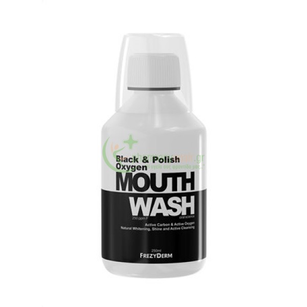 FREZYDERM - Black & Polish Mouthwash 250mL Στοματικά Διαλύματα