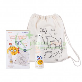 KORRES - Γιαούρτι Παιδικό Αντηλιακό Spray Σώματος + Προσώπου SPF50 Σετ 150mL