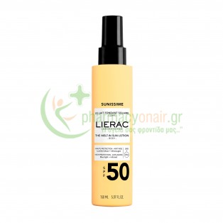 LIERAC - Sunissime Αντηλιακό Γαλάκτωμα Σώματος Που Λιώνει Στην Επιδερμίδα SPF50 150mL Αντηλιακά Σώματος
