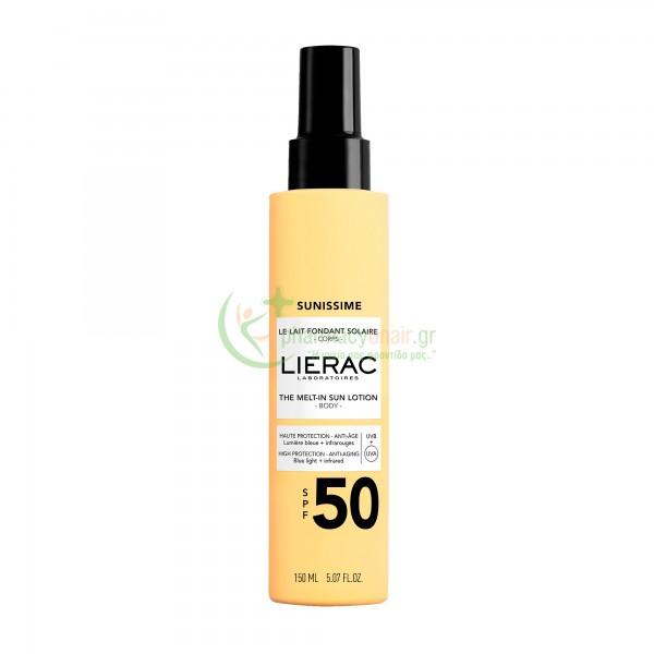LIERAC - Sunissime Αντηλιακό Γαλάκτωμα Σώματος Που Λιώνει Στην Επιδερμίδα SPF50 150mL Αντηλιακά Σώματος