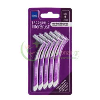 INTERMED - Ergonomic InterBrush Μεσοδόντια Size 6 (1.1mm) 5τμχ