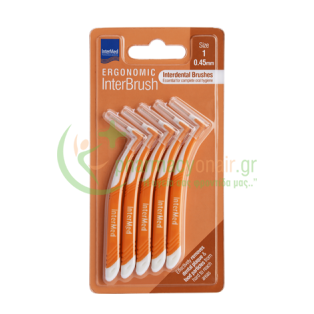 INTERMED - Ergonomic InterBrush Μεσοδόντια Size 1 (0.45mm) 5τμχ