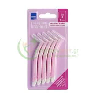 INTERMED - Ergonomic InterBrush Μεσοδόντια Size 0 (0.4mm) 5τμχ Μεσοδόντια Βουρτσάκια