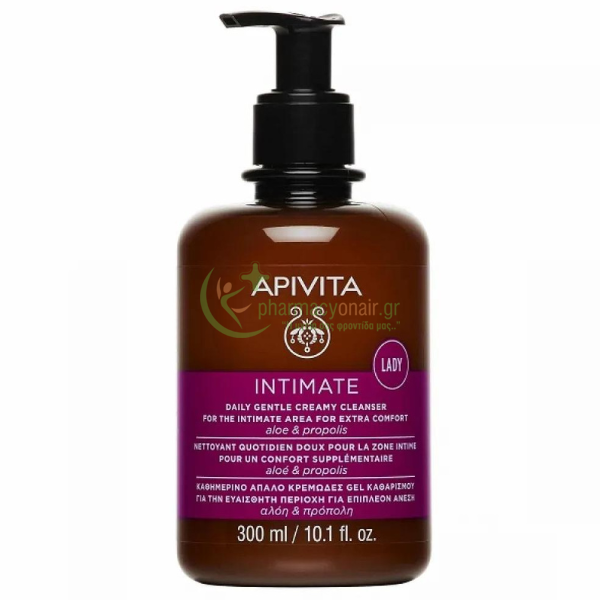 APIVITA - Intimate Care Lady Απαλό Υγρό Καθαρισμού για την Ευαίσθητη Περιοχή για Προστασία από την Ξηρότητα με Αλόη & Πρόπολη 300mL Ενυδάτωση Ευαίσθητης Περιοχής APIVITA - Intimate Care Lady Απαλό Υγρό Καθαρισμού για την Ευαίσθητη Περιοχή για Προστασία από την Ξηρότητα με Αλόη & Πρόπολη 300mL Ενυδάτωση Ευαίσθητης Περιοχής