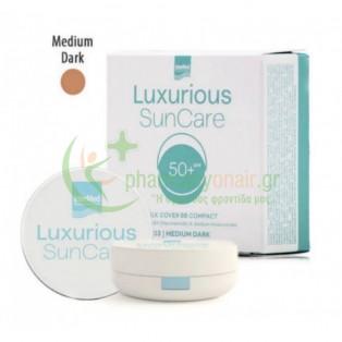 INTERMED - Luxurious Suncare Silk Cover BB Compact Medium Dark No3 SPF50+ 12gr Αντιηλιακά Προσώπου