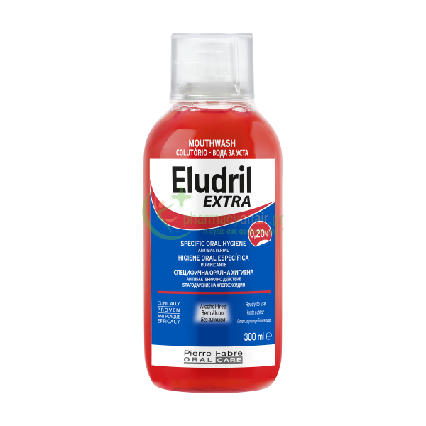 PIERRE FABRE - Eludril Extra 0.20% 300mL Στοματικά Διαλύματα
