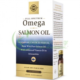 SOLGAR - Full Spectrum Omega Salmon Oil softgels 120s